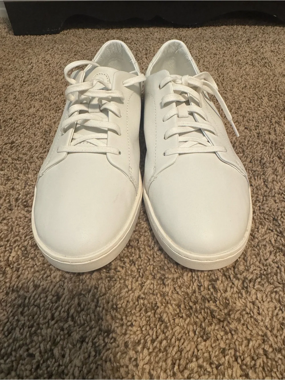 OluKai Men's White Low-Top Lace-Up Sneakers